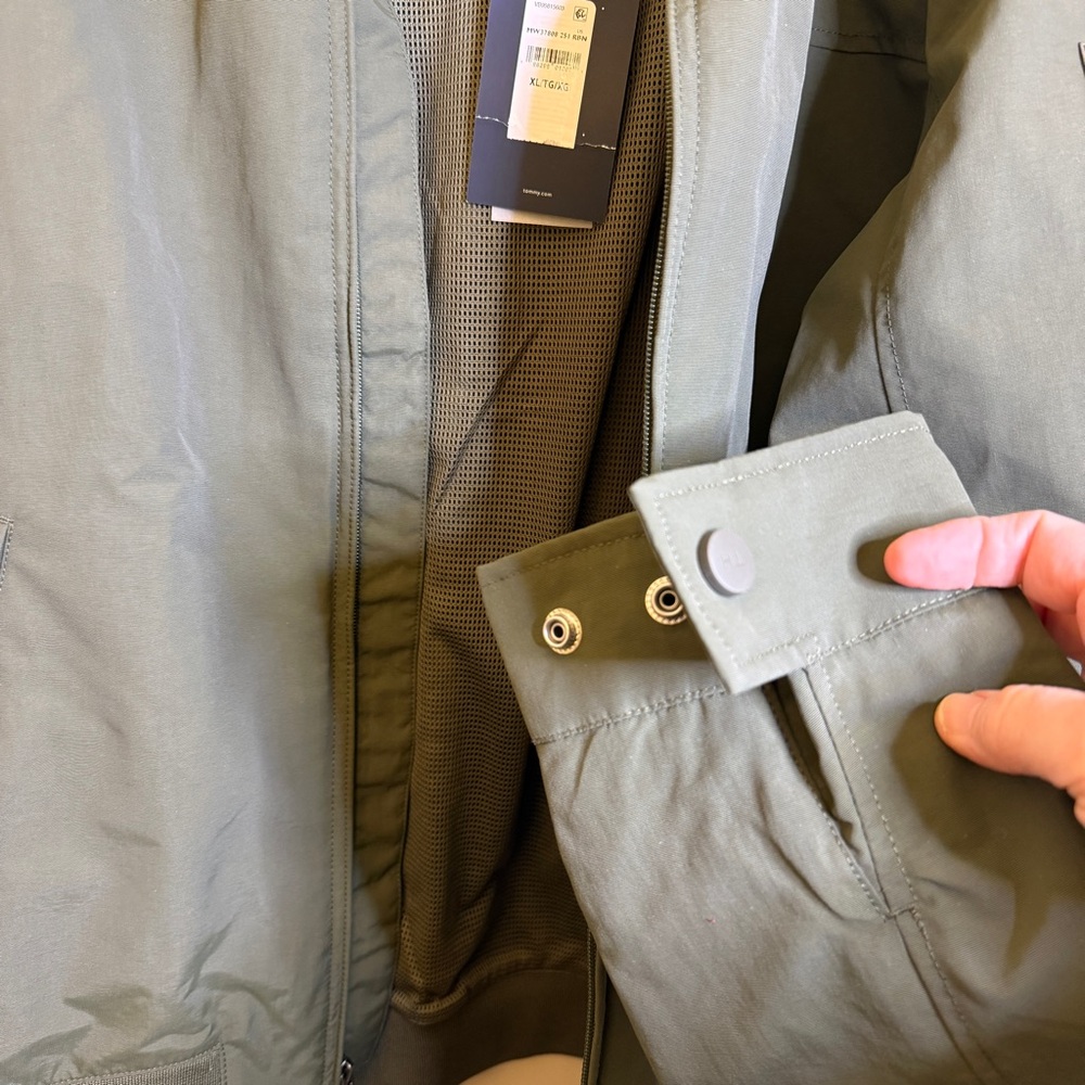 NWT Tommy Hilfiger Olive Green Military Jacket - Picture 7 of 10